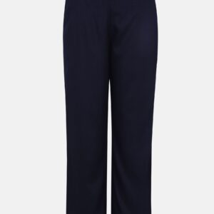 Midnight Blue Embroidered Viscose Pant