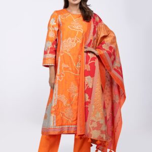 Orange Ornamenta Theme Shalwar Kameez